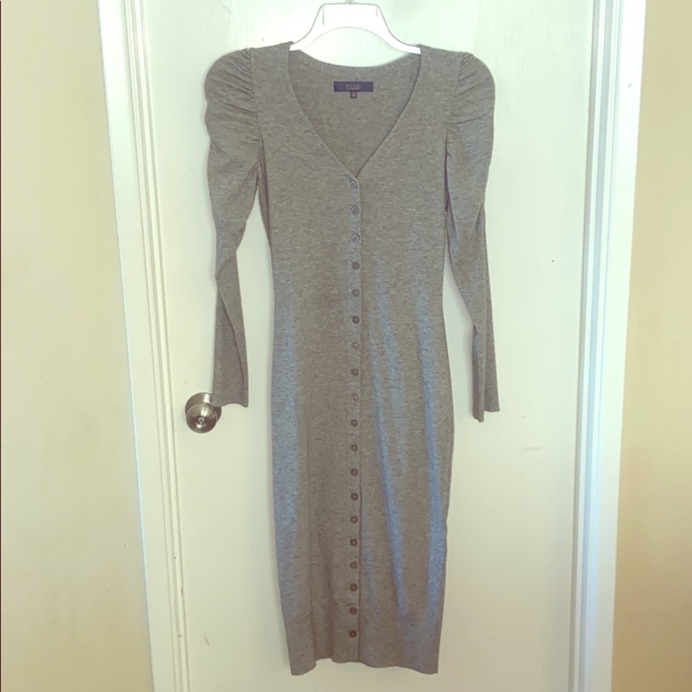 Rachel Roy Heather Gray Dress-Small